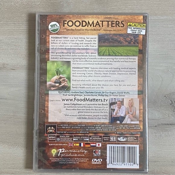 Food Matters DVD - NEW! - Picture 2 of 8